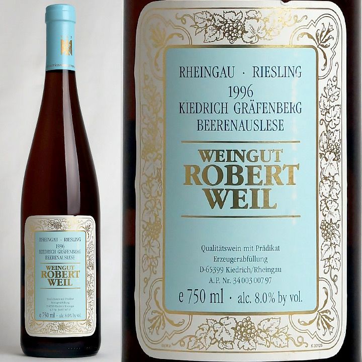 ロバート・ヴァイル　ベーレンアウスレーゼ　キードリッヒ・グラーフェンベルク　1996 | ワイングロッサリー