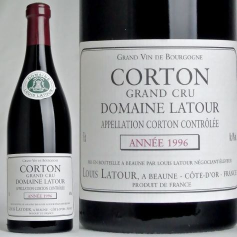 ルイ・ラトゥール コルトン グラン・クリュ ドメーヌ ラトゥール 1996