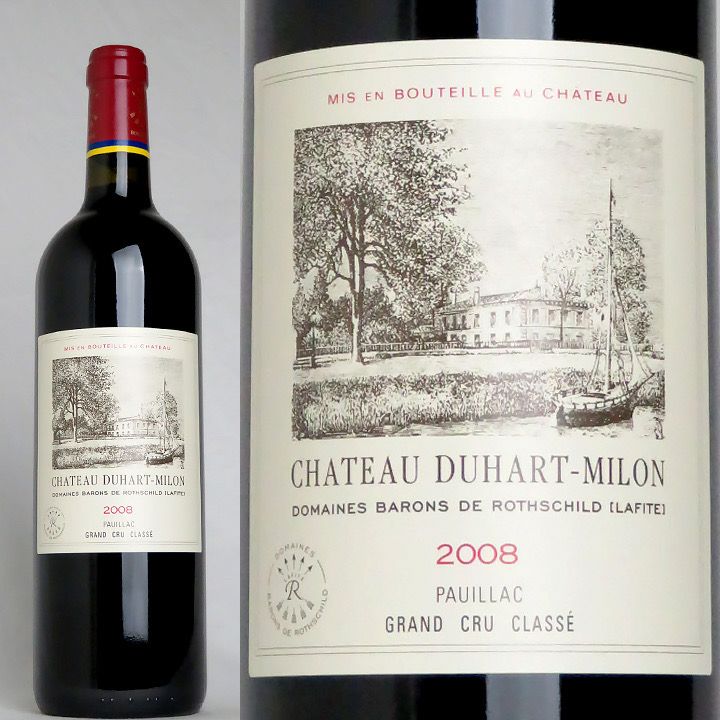 流行【送料無料・木箱付き】シャトー・ドゥアール・ミロン　2008年 ワイン