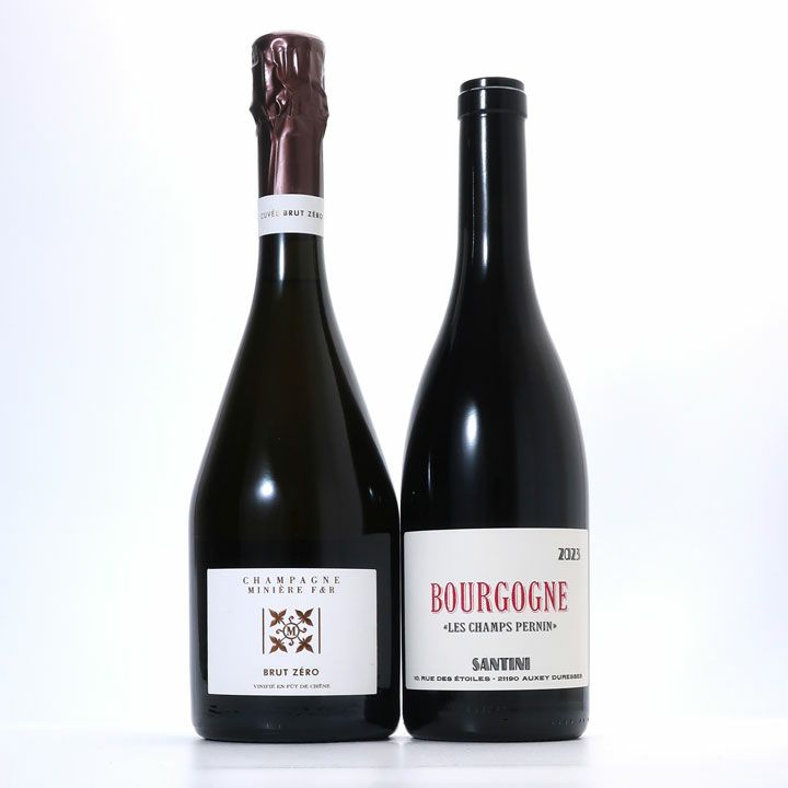 ミニエール　2本セット　シャンパーニュ Miniére F&R 希少シャンパーニュ「ミニエール F&R ブリュット・ゼロ NV(B20)」含む